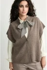 Xandres Gilet Aruna Bruin 1