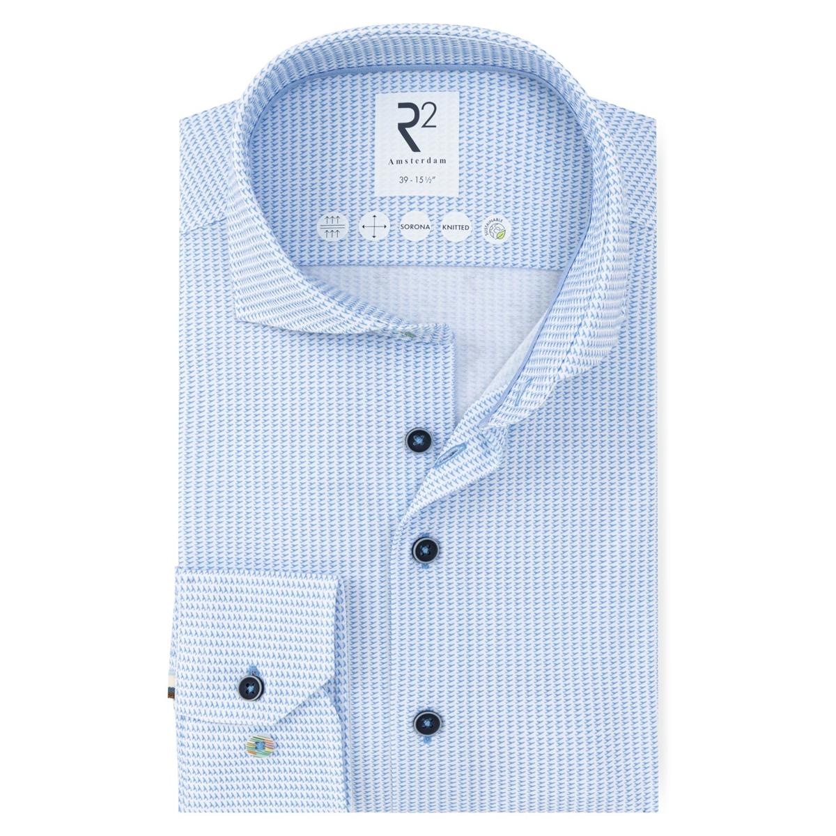 R2 Amsterdam Overhemd 132.WSP.035 Blauw 1