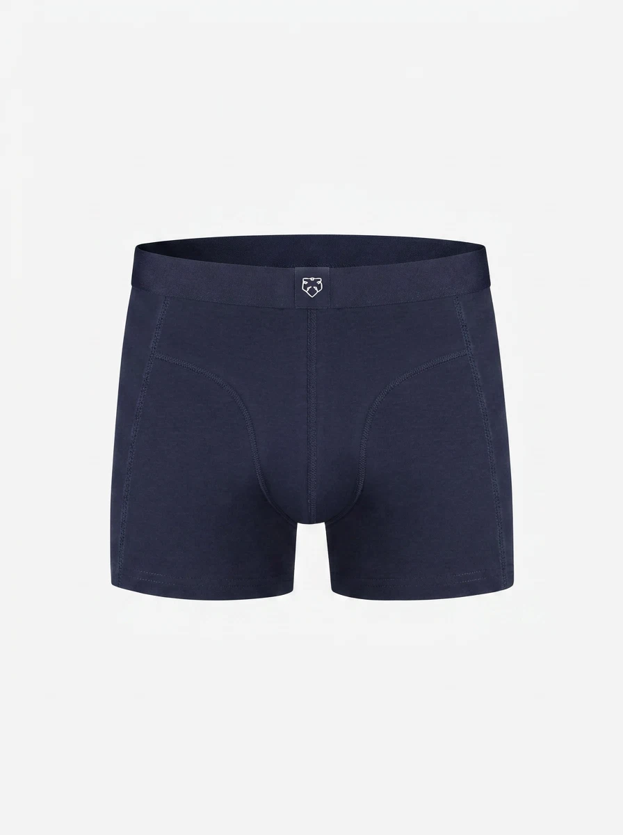 A-dam Boxershort Dark Navy Solid Blauw 1