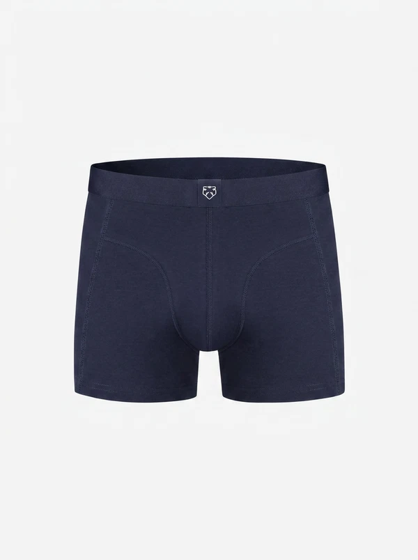 A-dam Boxershort Dark Navy Solid Blauw 1