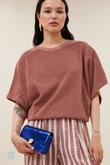 By-Bar T-Shirt Nuki Slub Roze 1