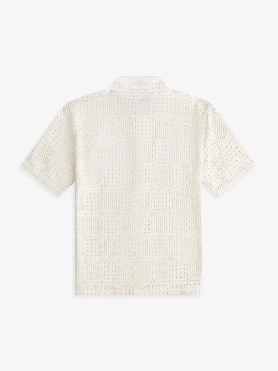 Law of the Sea Overhemd Siren Ajour Knitted Resort Off-White 4