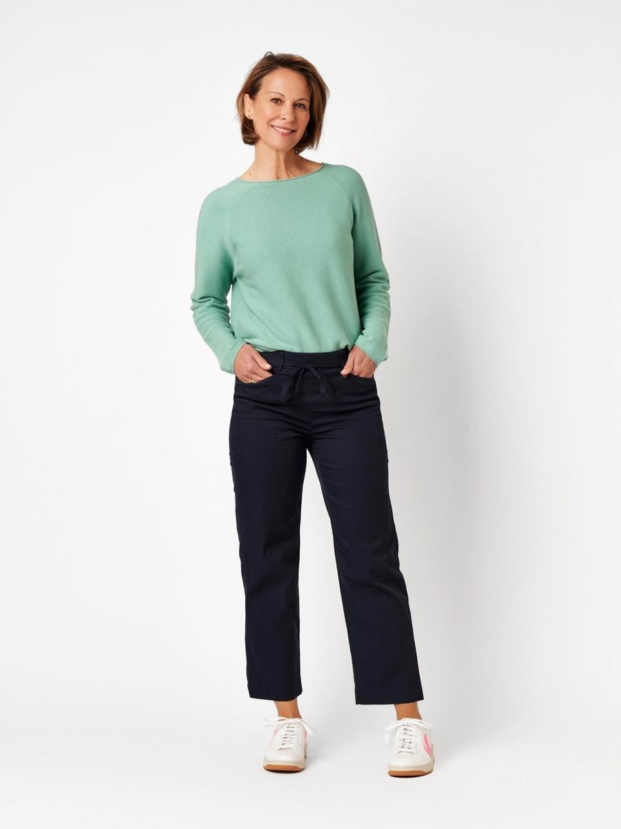 TONI Pantalon Scarlet Wide Leg 6/8 21-18/2243-31 Blauw 1