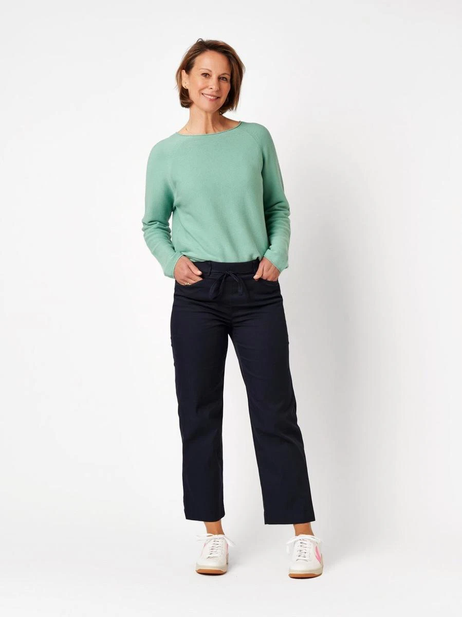 TONI Pantalon Scarlet Wide Leg 6/8 21-18/2243-31 Blauw 1