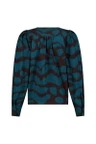 Studio Anneloes Blouse Les blurred top Groen 2