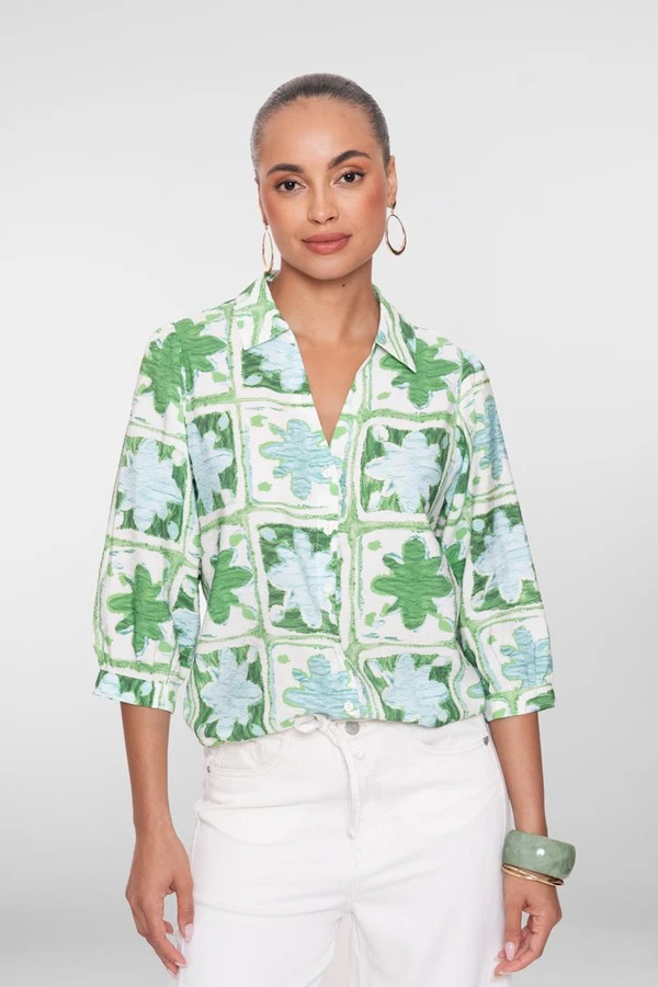 Geisha Blouse 63470-20 Groen 1