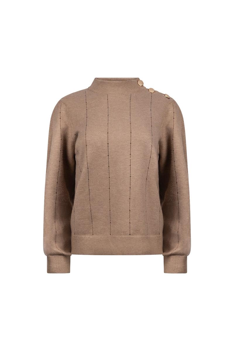 NUKUS Trui NKF03085 Taupe 1