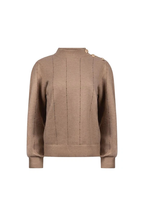 NUKUS Trui NKF03085 Taupe 1