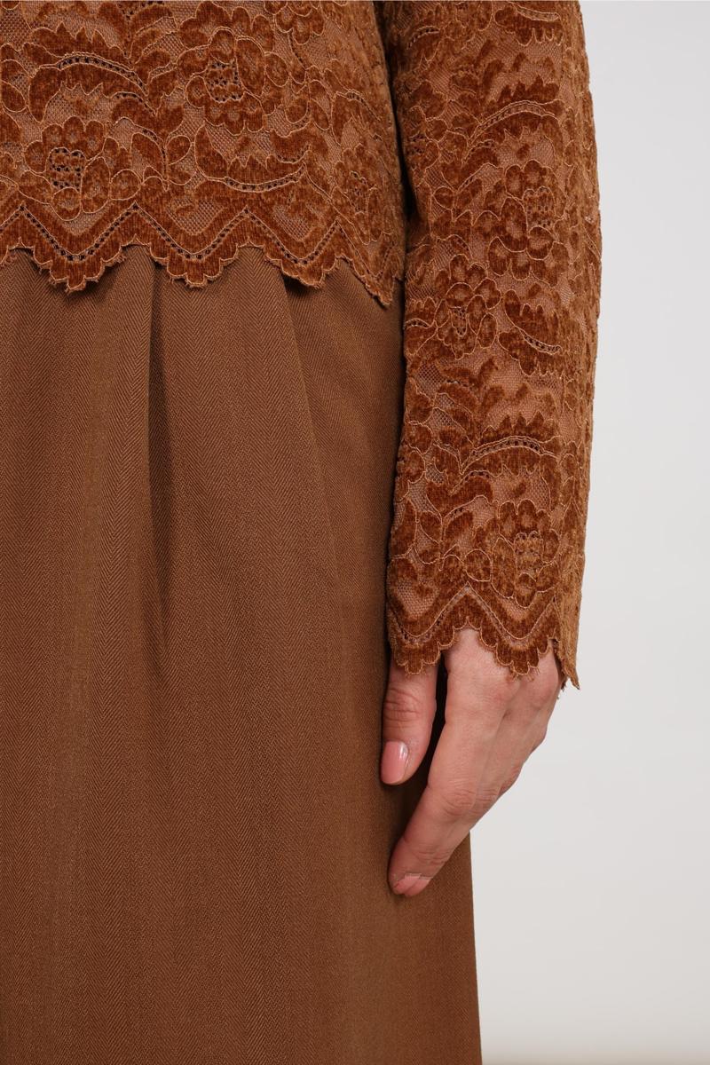 NUKUS Longsleeve NKF01099 Bruin 5