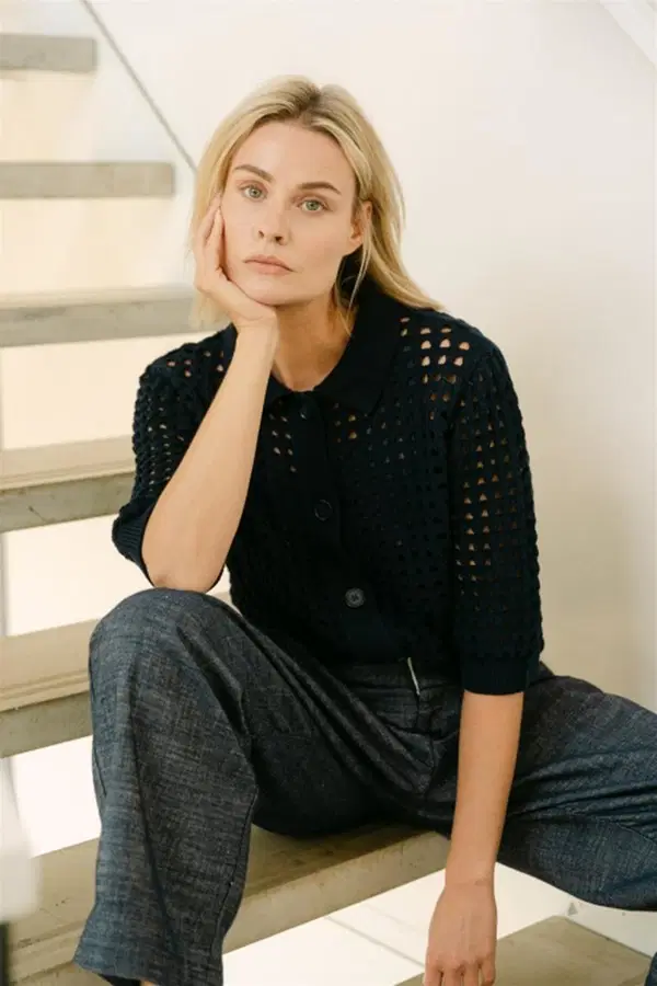 Aimée the Label Vest Gina Blauw 1