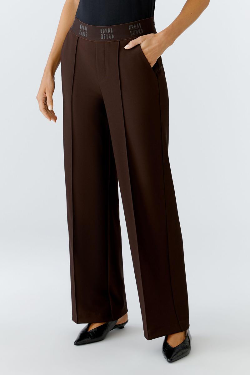 Oui Pantalon 0091737 Bruin 3
