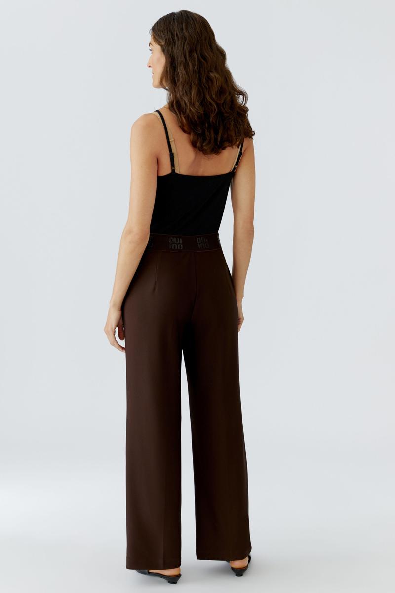 Oui Pantalon 0091737 Bruin 3