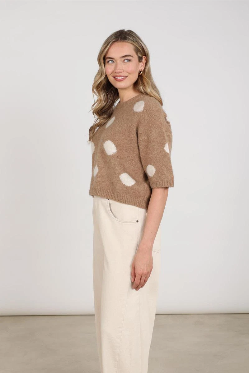NUKUS Trui NKF03080 Taupe 5