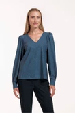 Studio Anneloes Blouse Les Denim Blauw 3