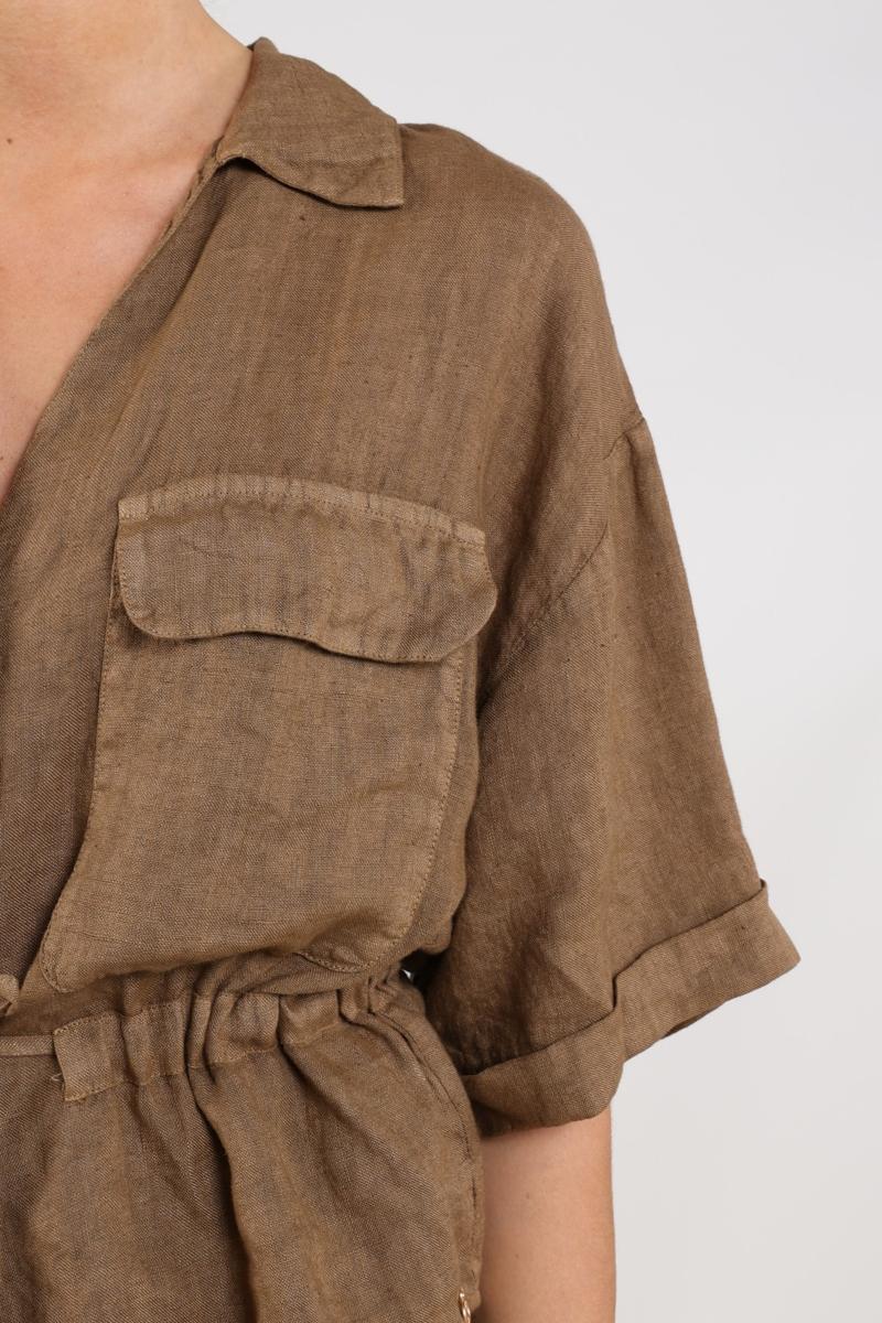 NUKUS Blouse Elma Taupe 5