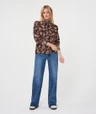 EsQualo Blouse F26.14505 Bruin 5