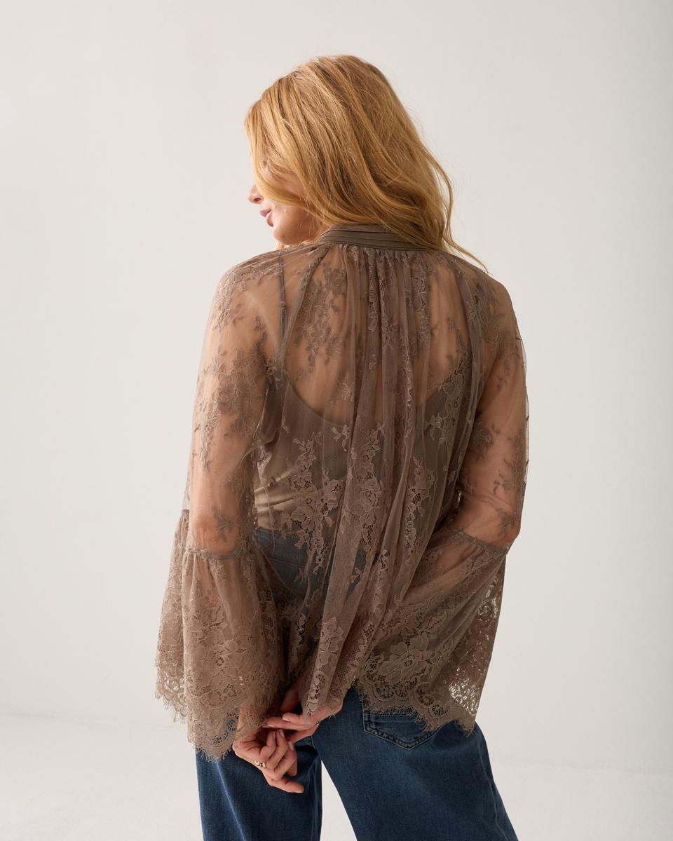 Summum Blouse 2s3510-12517 Taupe 3