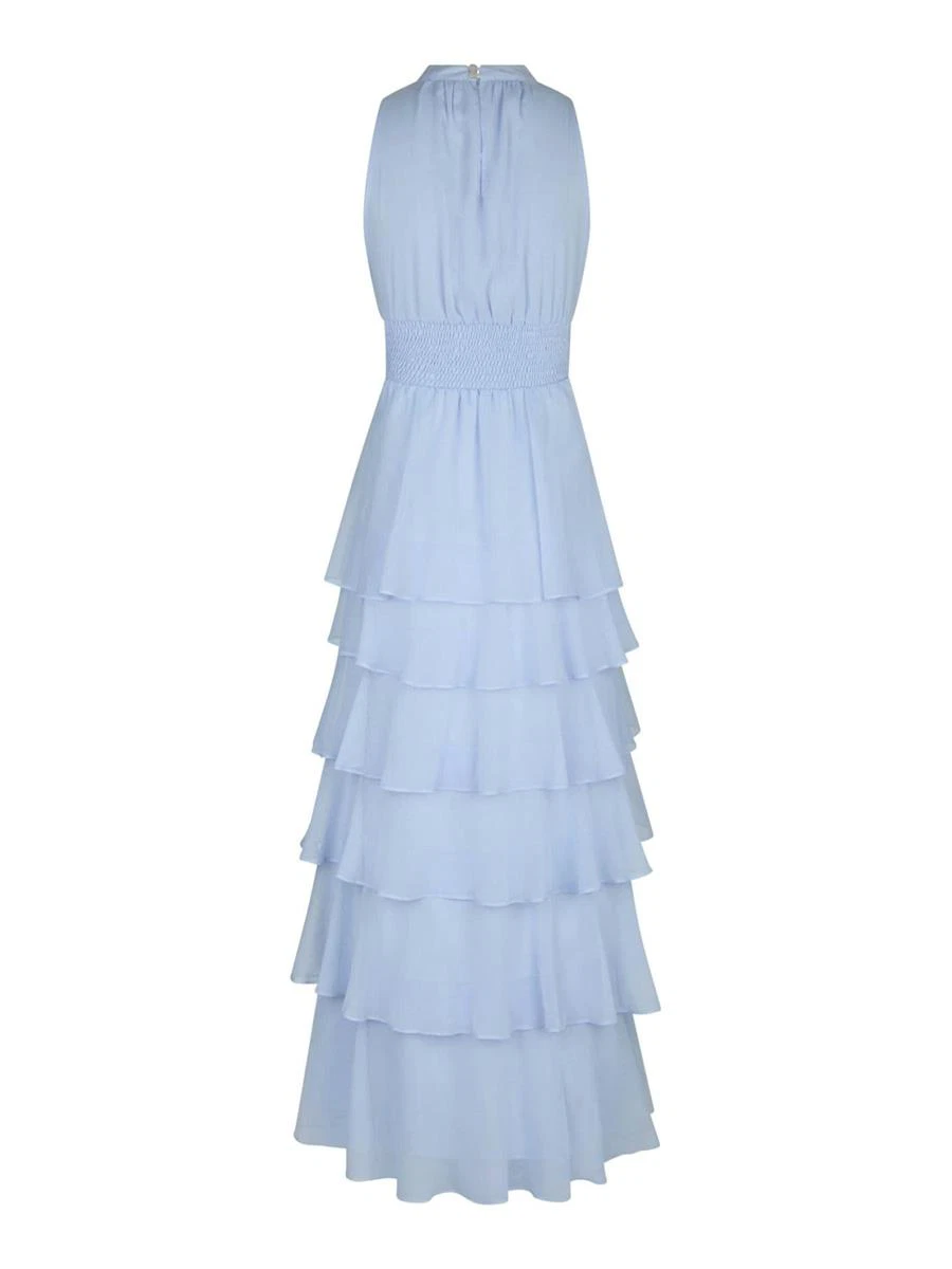 Neo Noir Jurk Marli Solid Blauw 4