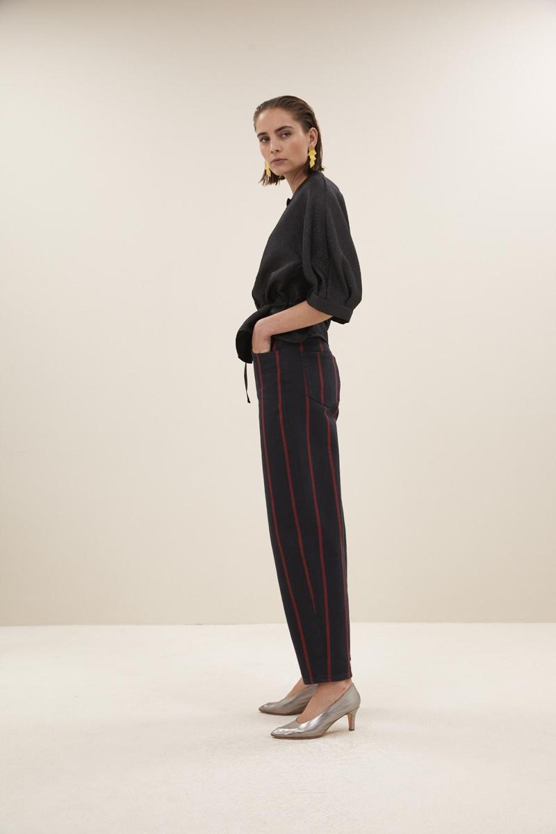 By-Bar Blouse Christi Bubble Bl Zwart 3