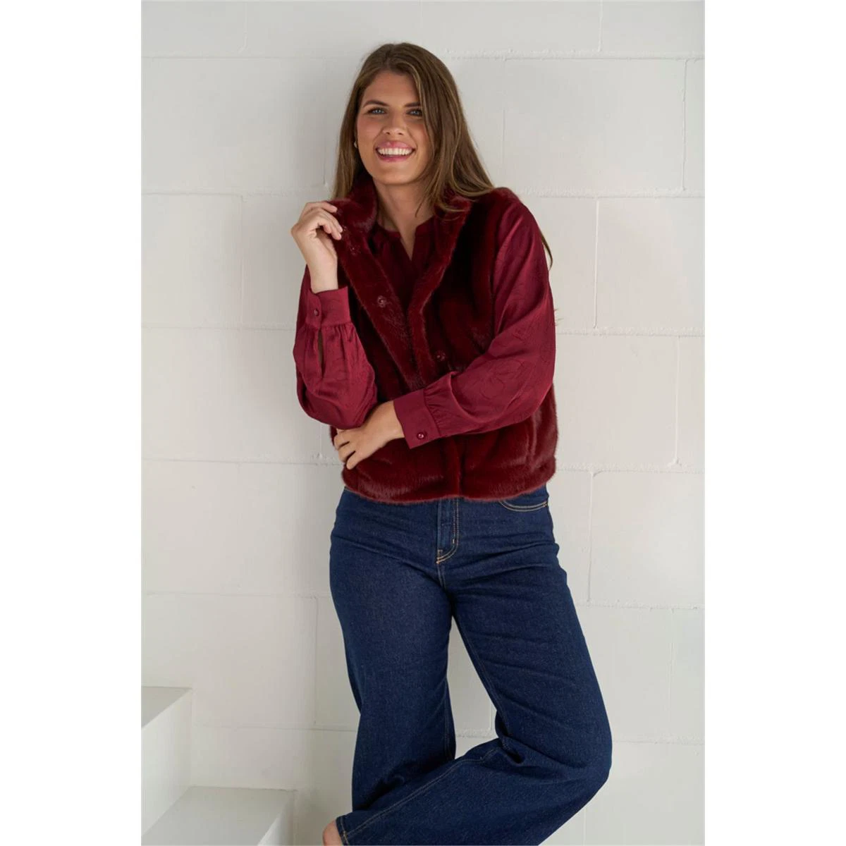 Roberto Sarto Vest 631128 Rood 6