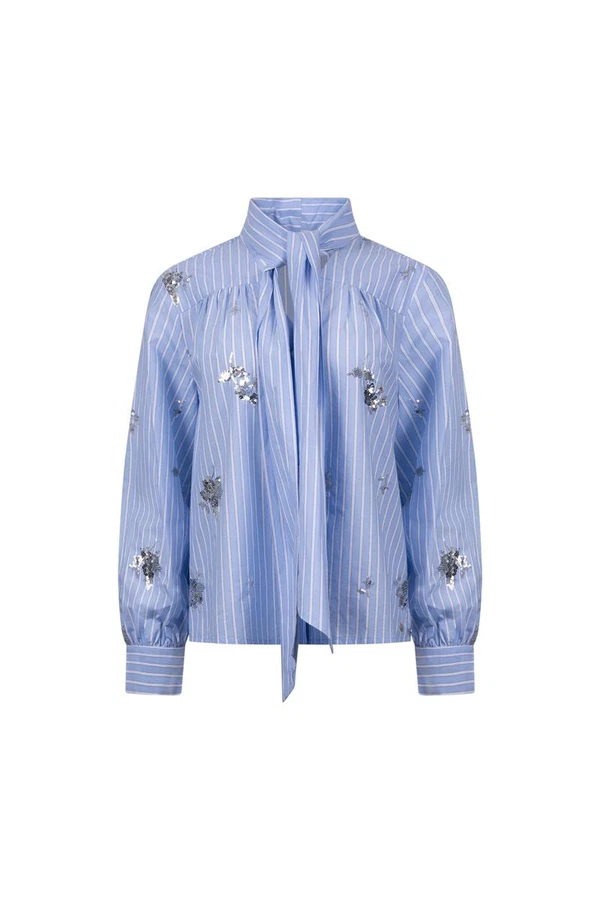 NUKUS Blouse NKF02127 Blauw 1