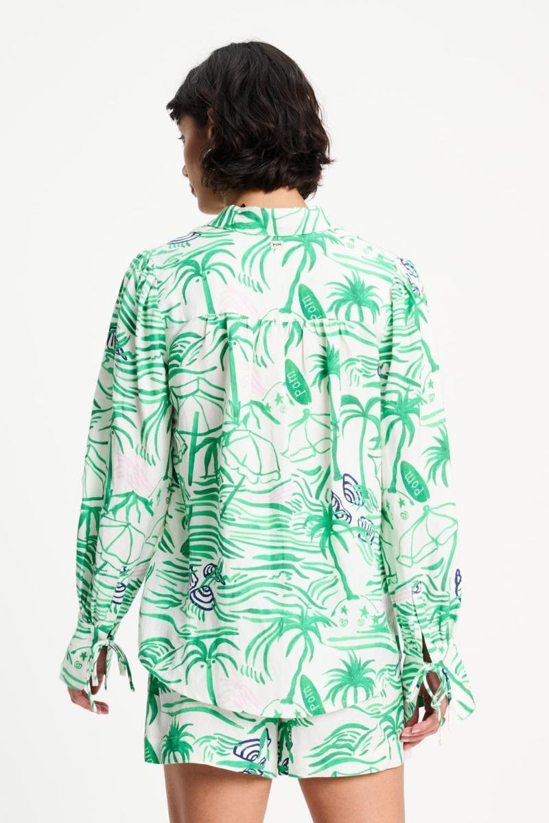 POM Amsterdam Blouse SP9545 Groen 3
