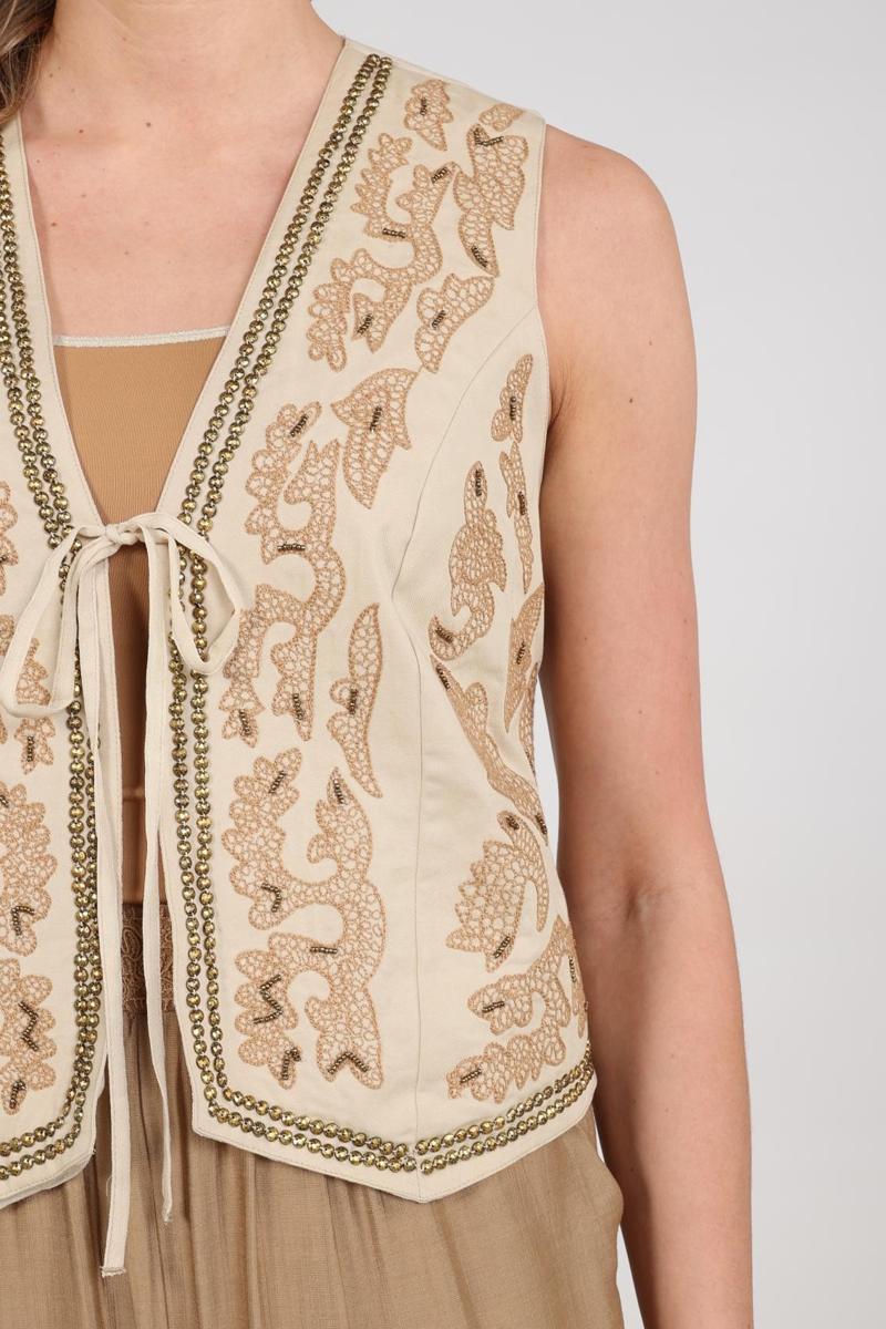 NUKUS Vest Momo Beige 5
