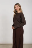 NUKUS Trui NKF01062 Bruin 5