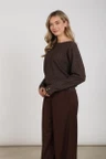 NUKUS Trui NKF01062 Bruin 5