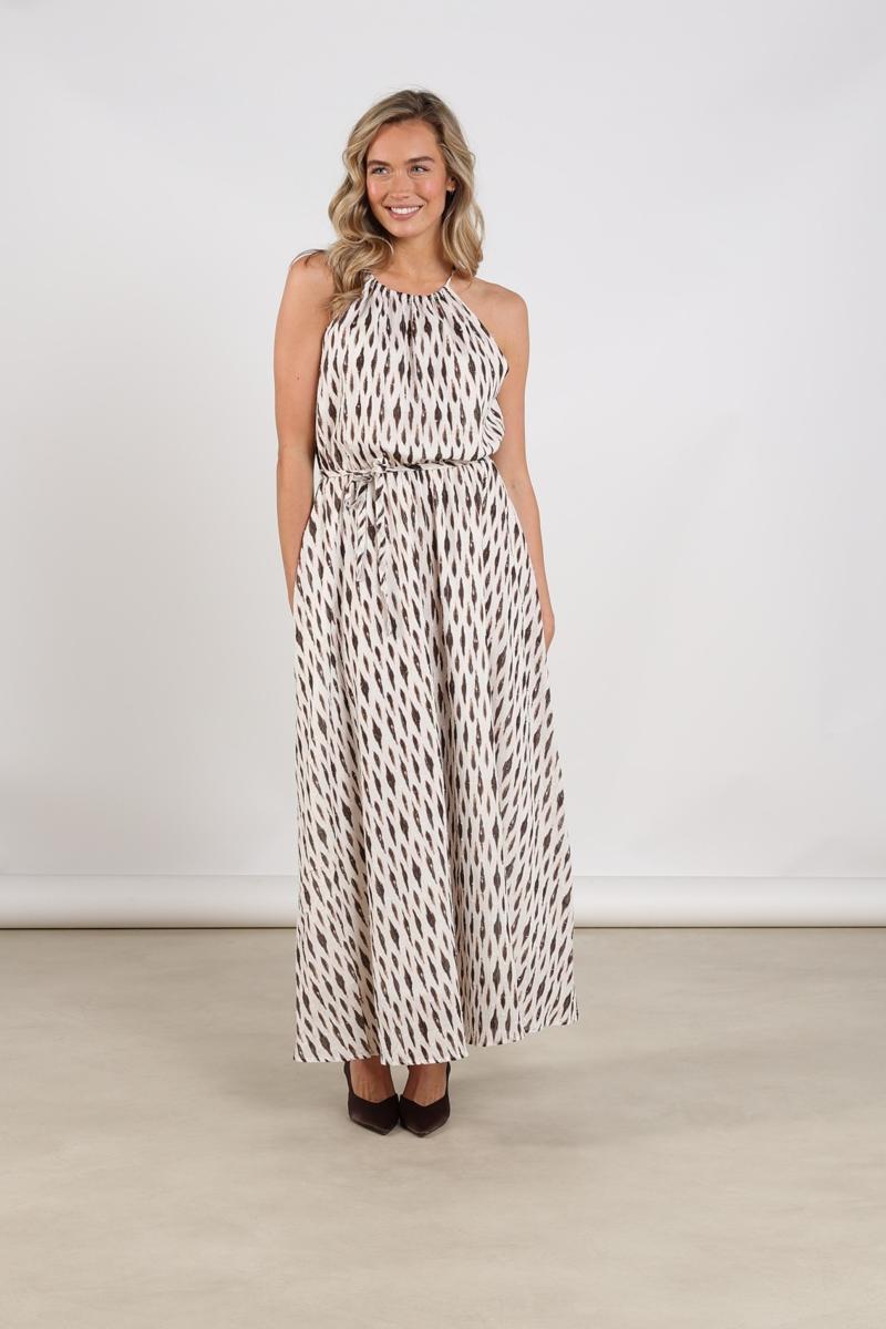 NUKUS Jurk Monique Taupe 1