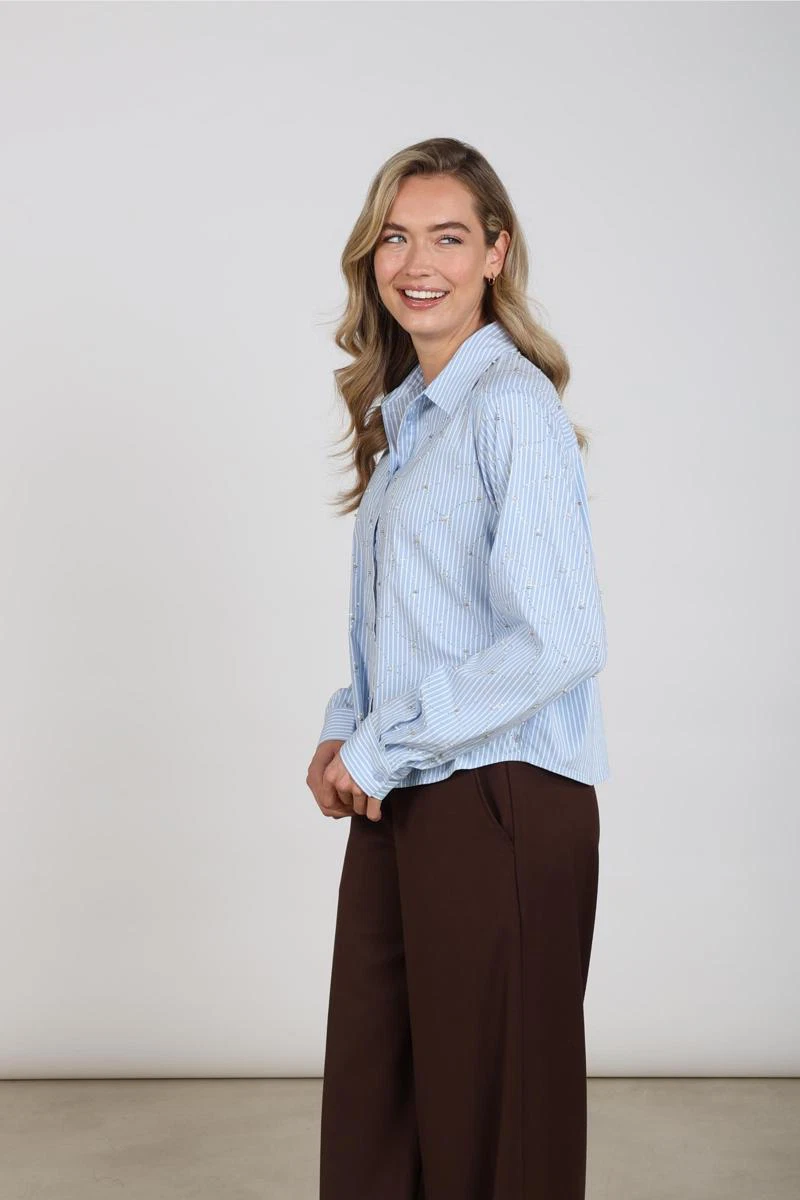 NUKUS Blouse NKF02144 Blauw 2