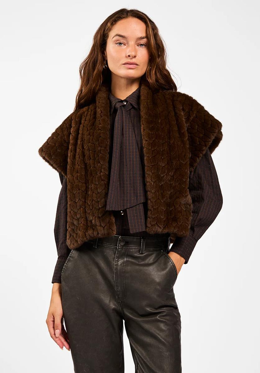 Aaiko Gilet AMALA PES 462 Bruin 1