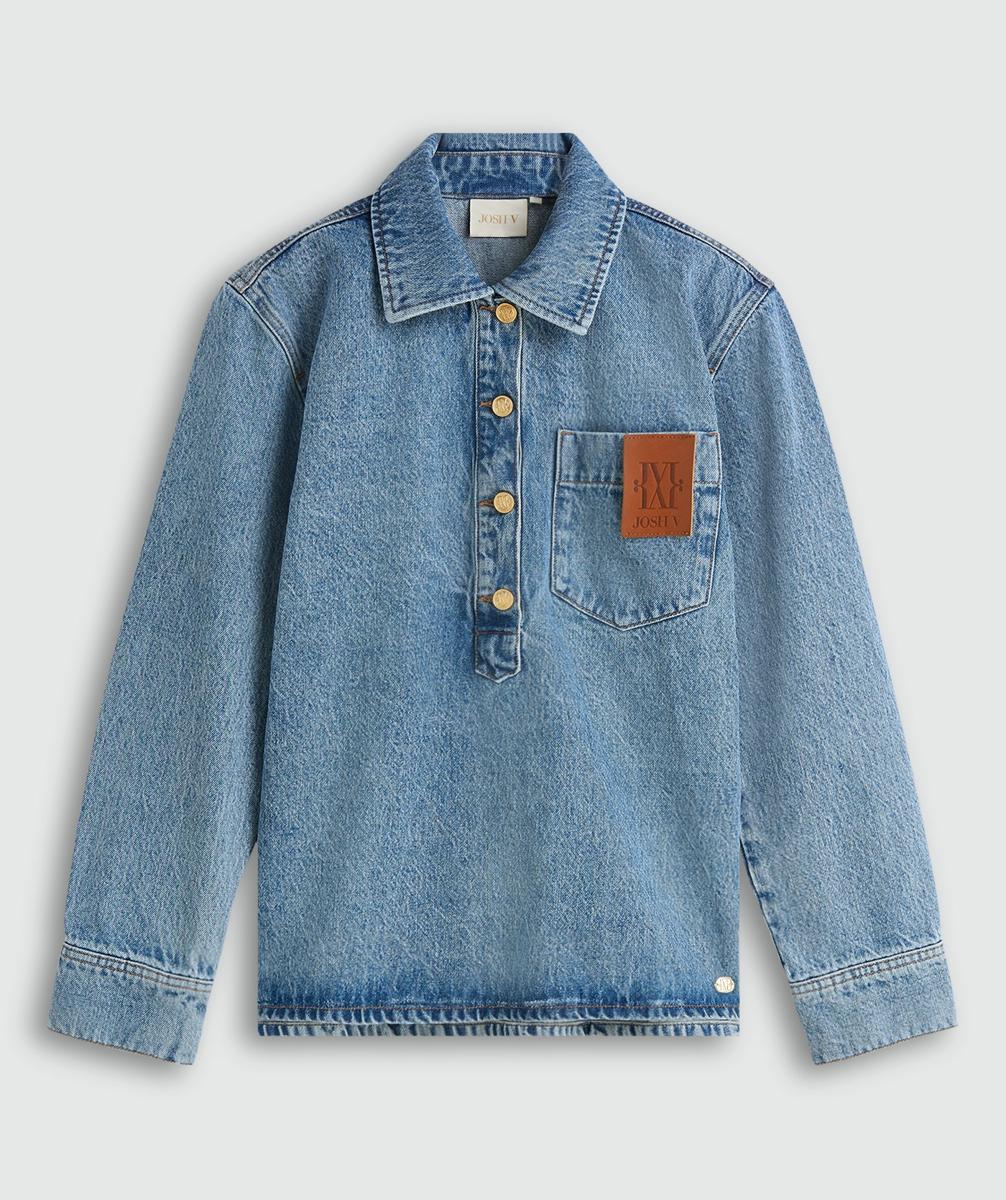 Josh V Blouse JV-2607-0114 Blauw 2