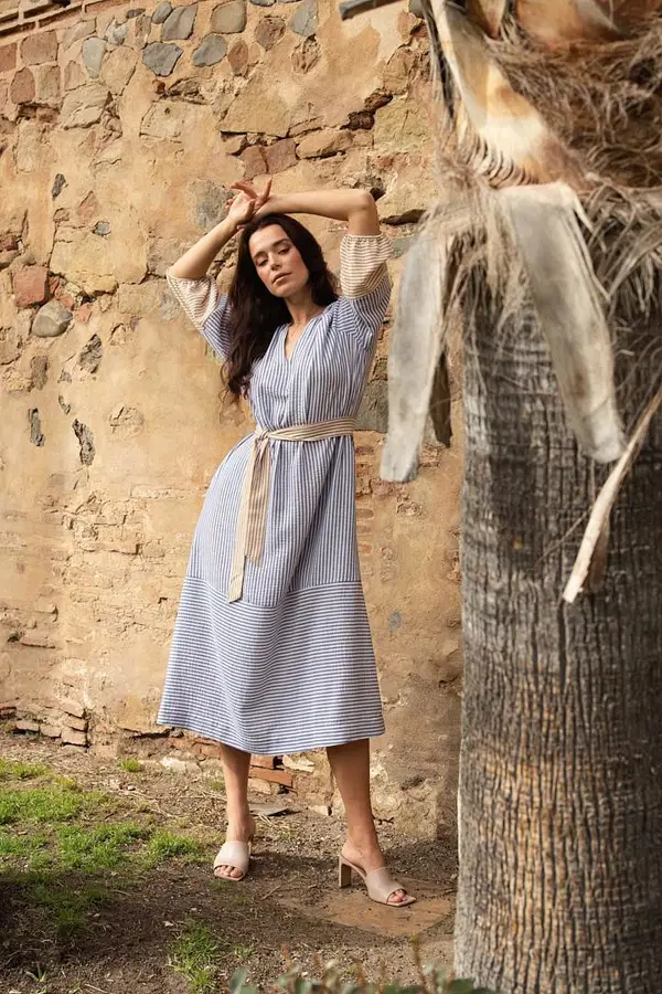 Label DOT Jurk 2613013 Blauw 1