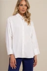 Studio Anneloes Blouse Arina poplin blou Wit 3