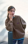 American Vintage Sweater Plizzy Bruin 1