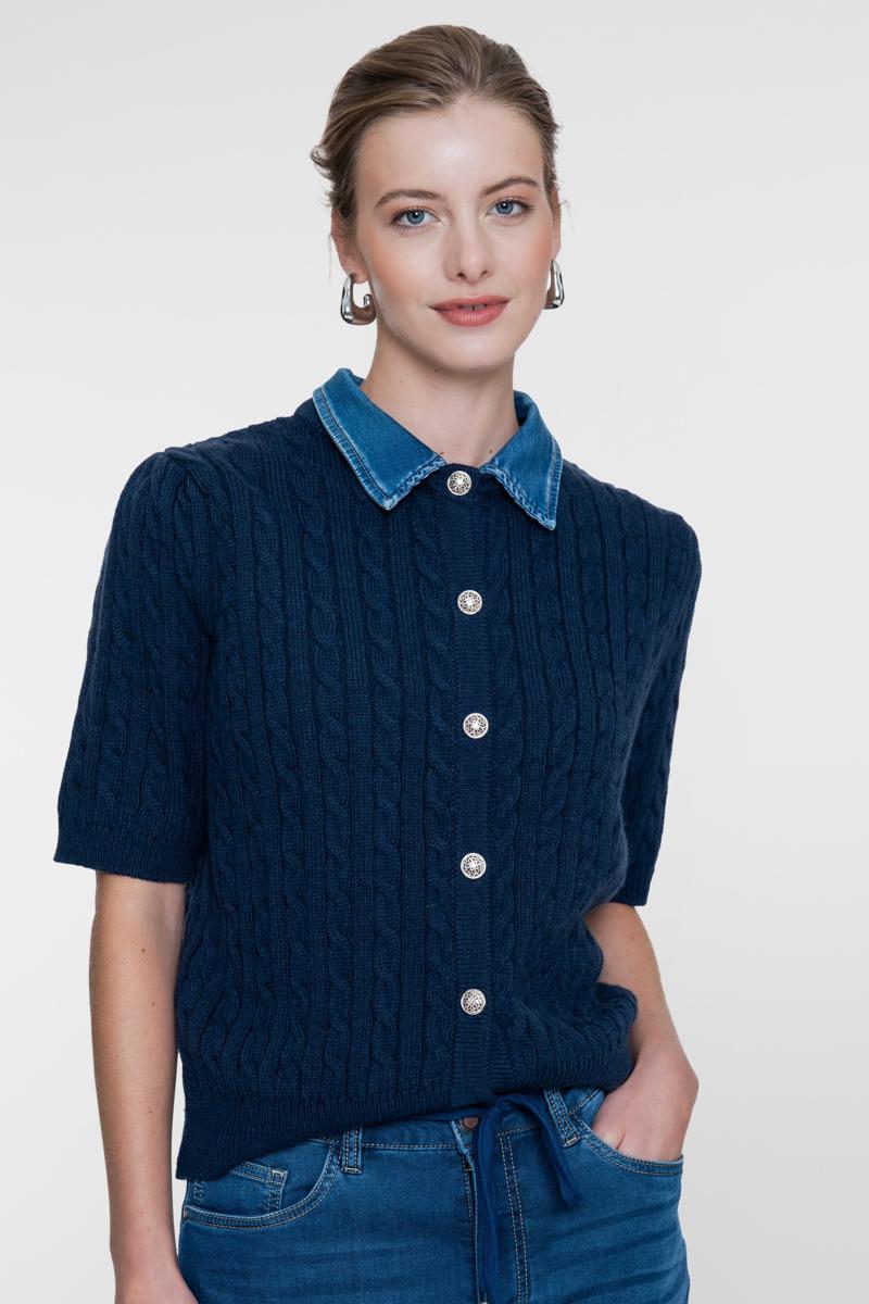 Geisha Vest 64507-10 Blauw 1