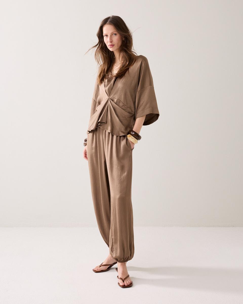 Summum Blouse 2s3506-11817 Taupe 2