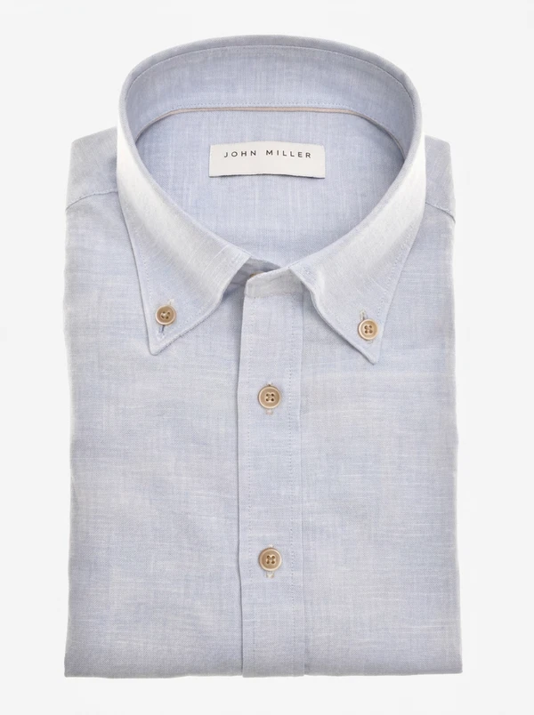 John Miller Overhemd 5142957 Blauw 1