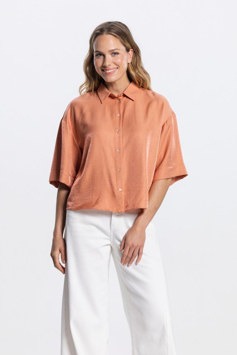 Jansen Amsterdam Blouse PIA SS26.4 Oranje 6