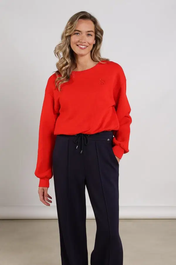 NUKUS Sweater Amalia Rood 1