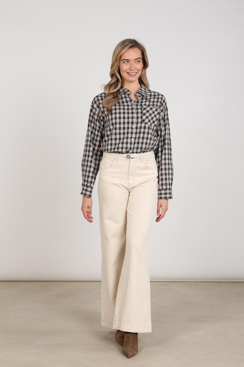 NUKUS Blouse NKF02261 Bruin 4