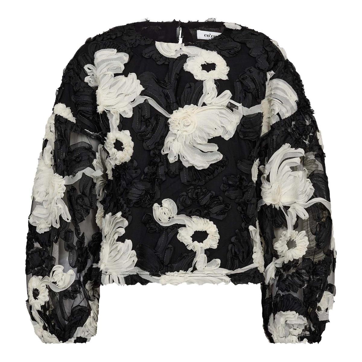 Co'Couture Blouse Fleur Zwart 2