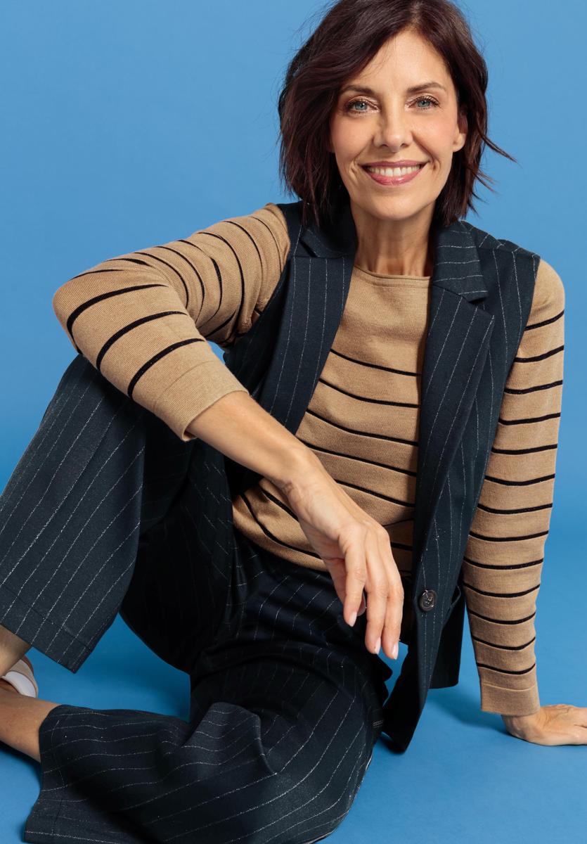 Bianca Vest 63000 Blauw 1