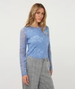 EsQualo Longsleeve W26.30724 Blauw 5