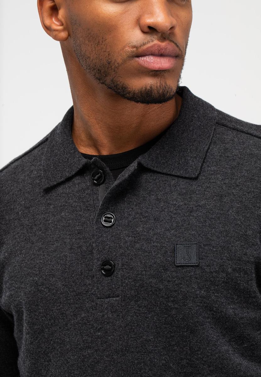 Butcher of Blue Trui Clifden Polo Grijs 6