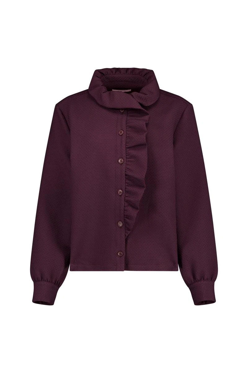 Studio Anneloes Blouse Melrose Ruffle Paars 2