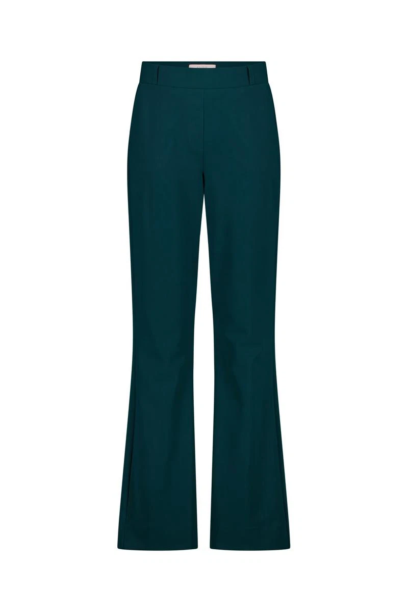 Studio Anneloes Pantalon Flair bonded trou Groen 1