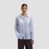 OLAF Blouse Textured Blauw 1