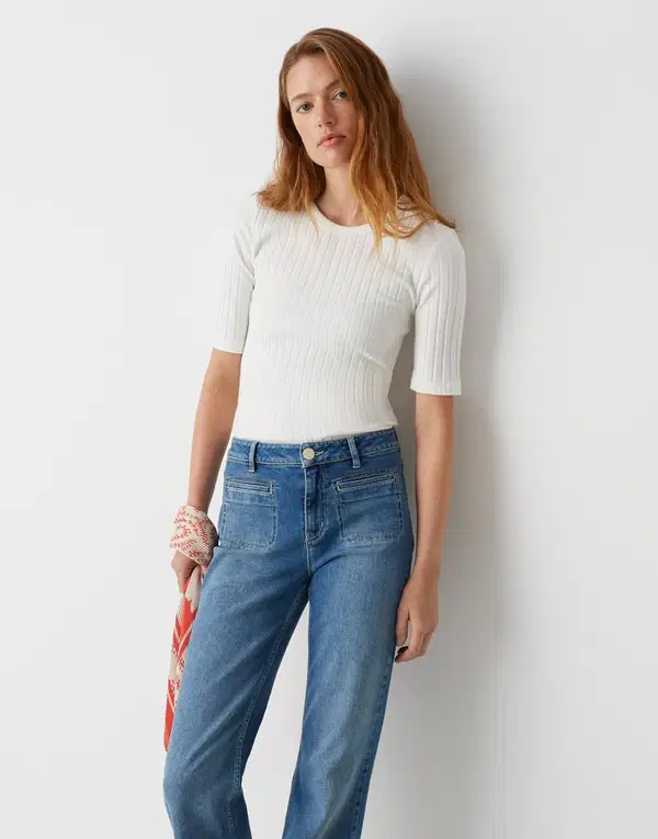 OPUS T-Shirt Savka Off-White 1